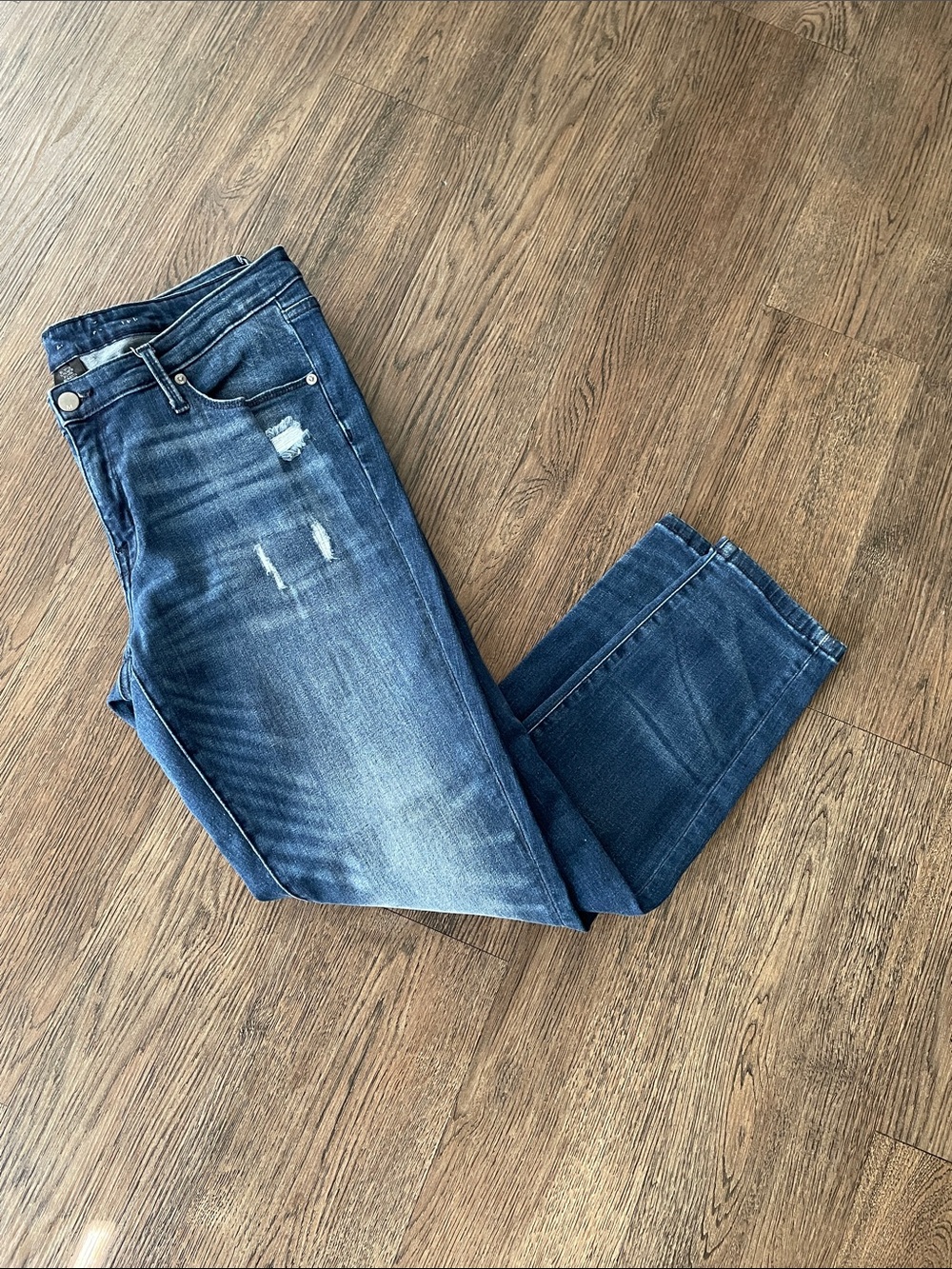 Women’s Blue Distressed Skinny Jeans size 14
